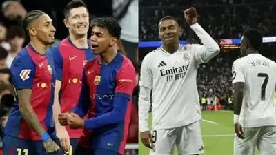 شاهدها الآن ⚽ ⛹️ (0-0) بث مباشر مباراة ريال مدريد وبرشلونة اليوم في الدوري الإسباني 