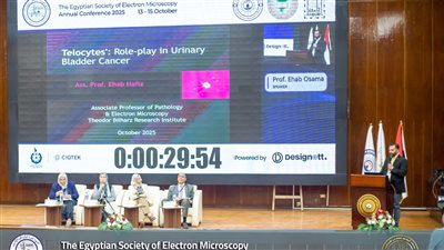معهد تيودور بلهارس للأبحاث يشارك في المؤتمر الدولي للجمعية المصرية للميكروسكوب الإلكتروني 2025