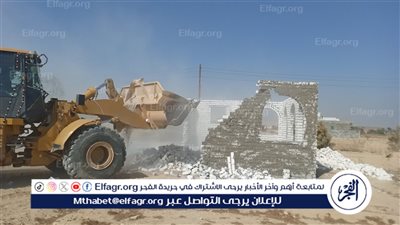 استرداد 84 فدان و4168 متر مربع خلال تنفيذ 55 قرار إزالة فى أسيوط 