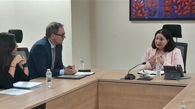 نائبة وزيرة التضامن الاجتماعي تلتقي رئيس التعاون الإنمائي الألماني بسفارة ألمانيا بالقاهرة لبحث تعزيز الشراكة المستقبلية