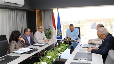 محافظ أسوان يبحث مع وفد سويسري سبل دعم وتحسين خدمات مياه الشرب بالمناطق الشرقية للمحافظة