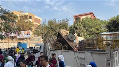 محافظة الجيزة تفرض سيطرتها على شارع العدوي سليم ومجمع المدارس بالعمرانية