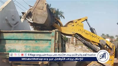 حملة مكبرة لرفع المخلفات بقرى مركز الفتح في أسيوط 
