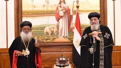 قداسة البابا تواضروس يستقبل كاثوليكوس كنيسة مالانكارا الهندية الأرثوذكسية