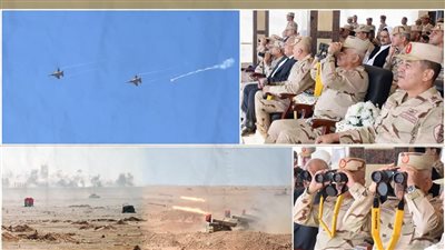 وزير الدفاع يشهد تنفيذ المرحلة الرئيسية للمشروع التكتيكي بجنود بالذخيرة الحية بالمنطقة الغربية