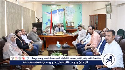 اجتماع تعارفي بين رئيس شركة مياه الفيوم ورئيس اللجنة النقابية للعاملين بالشركة