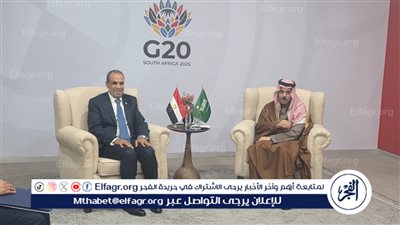 وزير الخارجية يلتقي نظيره السعودي خلال قمة العشرين في جوهانسبرج