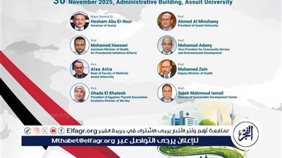  المبادرات الرئاسية والتنمية الصحية المستدامة فى يوم علمي بجامعة أسيوط الأحد المقبل 