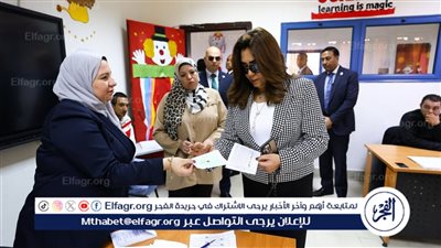 وزيرة التنمية المحلية تدلي بصوتها: المشاركة في انتخابات النواب واجب وطني يعكس وعي المصريين