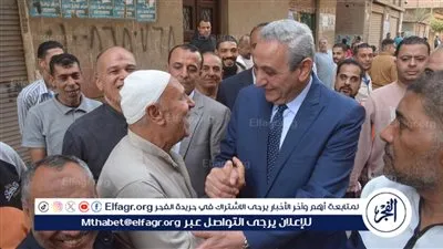 محافظ الغربية يتفقد لجان قرى مركز السنطة خلال انتخابات مجلس النواب