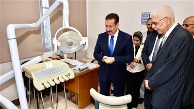 محافظ المنوفية ورئيس الجامعة يفتتحان توسعات عيادة التأمين الصحي النموذجية