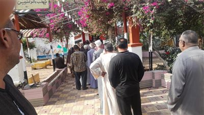 توافد الناخبين على لجان الاقتراع بمحافظة كفر الشيخ 