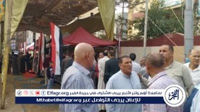 حشود كثيفة تتصدر انتخابات النواب أمام مدرسة مصطفى كامل بالسلام
