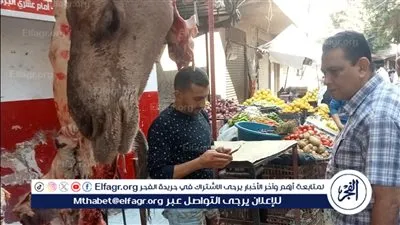 ضبط لحوم وسلع غذائية مجهولة المصدر في حملات تموينية ببني سويف