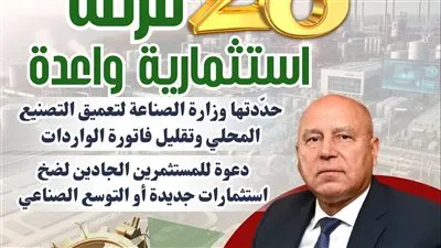 تعرف بالتفصيل على الـ28 فرصة استثمارية واعدة المحددة من وزارة الصناعة 