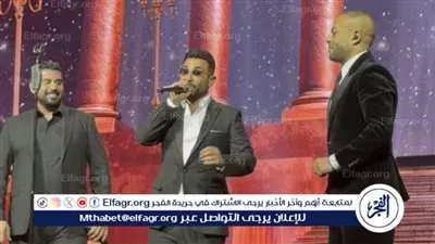 أبرز لقطات حفل أحمد سعد وتامر عاشور وآدم بالكويت 