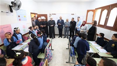 وكيل الأزهر ومحافظ القليوبية يتفقدان معهد طوخ الابتدائي