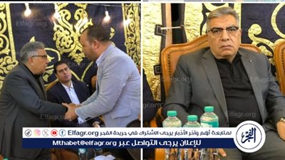 محافظ الدقهلية يُقدم واجب العزاء لأسر ضحايا حريق سوق الخواجات