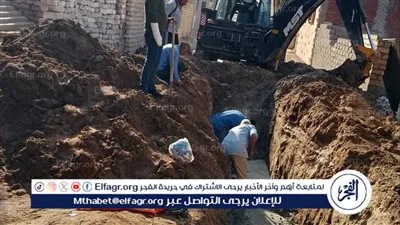 رئيس مياه القناة: إصلاح الكسور المفاجئة وتغير المواسير المتهالكة بـ PVC بأقطار مختلفة