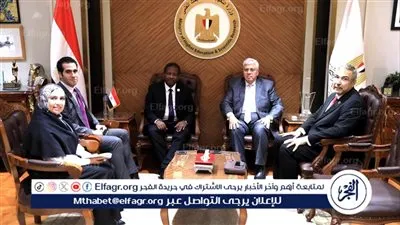 عاشور يستقبل مفوض التعليم والعلوم والابتكار بالاتحاد الإفريقي