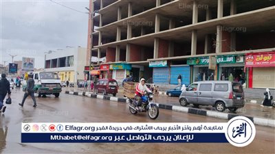 سقوط أمطار غزيرة على محافظة الفيوم 