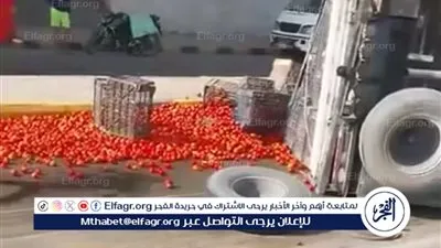 إصابة سائق في انقلاب سيارة نصف نقل بالمنيا