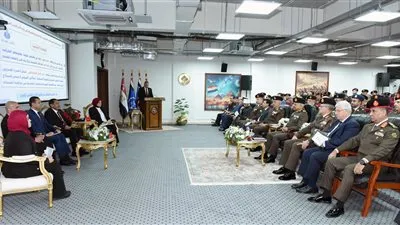 وزير الدفاع والإنتاج الحربى يشهد مناقشة البحث الرئيسى للأكاديمية العسكرية للدراسات العليا والإستراتيجية 