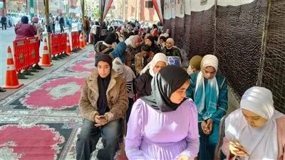 الفتيات والسيدات يزين طوابير انتخابات دوائر الـ30 الملغاة بانتخابات مجلس النواب