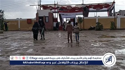 أمطار غزيرة تضرب محافظة الفيوم.. وأقبال الناخبين على اللجان الانتخابية بطامية وسنورس وسنهور 