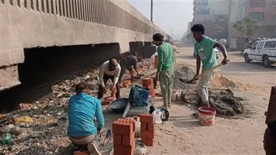 محافظ الجيزة يتابع أعمال غلق الفراغات أسفل الدائري الجنوبي بحي الطالبية