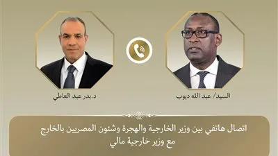 إتصال هاتفي بين وزير الخارجية ونظيره المالي