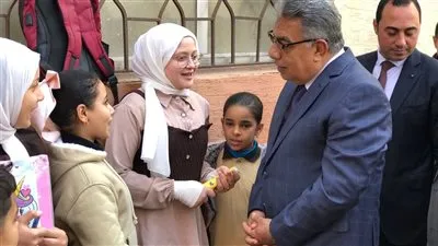 محافظ الدقهلية يتفقد مدرسة الشهيد محمد أحمد موسى سرحان بتلبانة