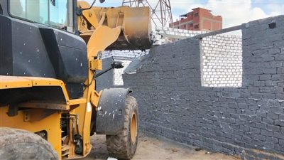 إزالة 6 حالات بناء مخالف على مساحة 1275 متر خارج الحيز العمراني بقرية البقلية في المنصورة