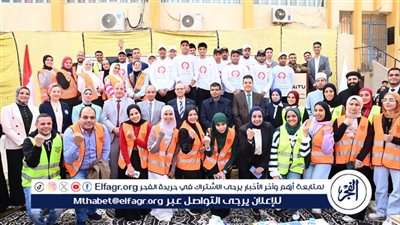 المنشاوي يدشن حملة توعية الشباب بمخاطر تعاطي المخدرات بجامعة أسيوط الدولية 