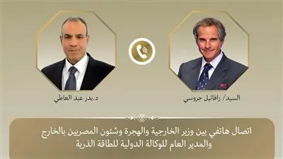 اتصال هاتفي بين وزير الخارجية والمدير العام للوكالة الدولية للطاقة الذرية