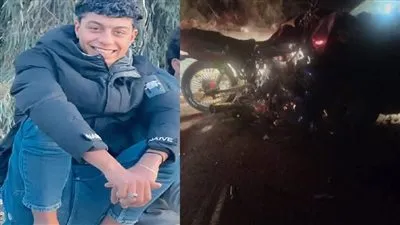 مصرع شاب اثر تصادم موتوسيكل وسيارة على طريق تلا بالمنوفية