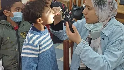 جامعة بنها تنظم قافلة طبية بمدرسة كفر عامر ورضوان الابتدائية المشتركة بكفر شكر