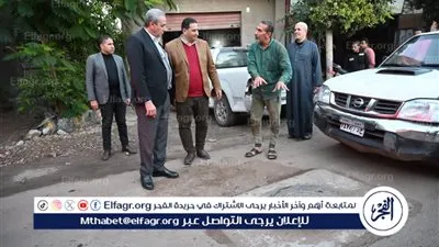 محافظ الغربية في جولة تفقدية لمتابعة أعمال الرصف والتطوير ببسيون