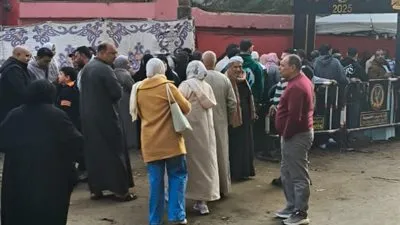 إقبال المواطنين على لجان قليوب في إعادة انتخابات مجلس النواب