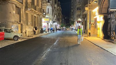 مديرية الطرق تنتهي من رصف وترميم الأجزاء المتهالكة بمحرم بك في الإسكندرية 