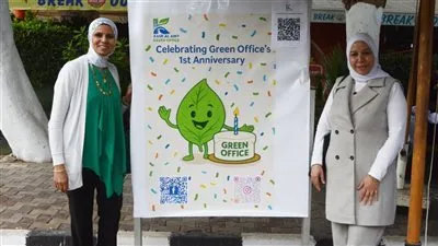 كلية طب قصر العيني تحتفل بمرور عام على انطلاق المكتب الأخضر