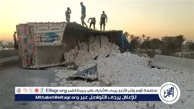 انقلاب تيرلا طوب بلوك ابيض دون إصابات شمال سوهاج 