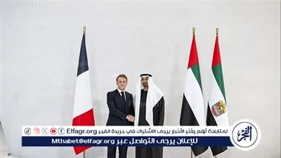 رئيس الإمارات يبحث مع نظيره الفرنسي تعزيز العلاقات