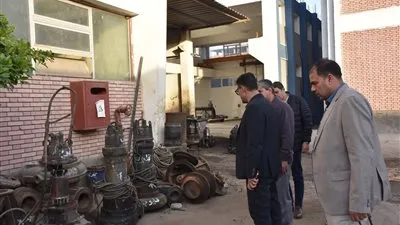 زيارة مفاجئة لرئيس مياه القليوبية لمتابعة تشغيل محطة رفع الصرف الصحي وورش الصيانة ببنها