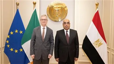 وزير العدل يستقبل السفير الايرلندي بالقاهرة.. صورة