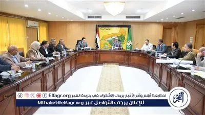 محافظ الفيوم يناقش مقترح خطة الرصف للعام المالي القادم بمختلف المراكز