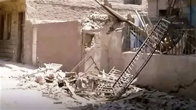 محافظة الجيزة توضح تداعيات انهيار العقار السكني بحي إمبابة