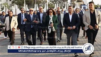 وزيرة التنمية المحلية ومحافظ الإسماعيلية يفتتحان ميدان 