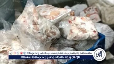 ضبط 275 كيلو لحوم ودواجن ورنجة غير صالحة للاستهلاك الآدمي بالغربية