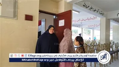 إقبال من الناخبين في اليوم الثاني من جولة الإعادة بانتخابات مجلس النواب بلجنة كفور النيل بالفيوم